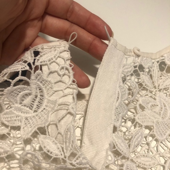 ZARA | Lace Short Sleeve Shirt - Picture 7 of 7